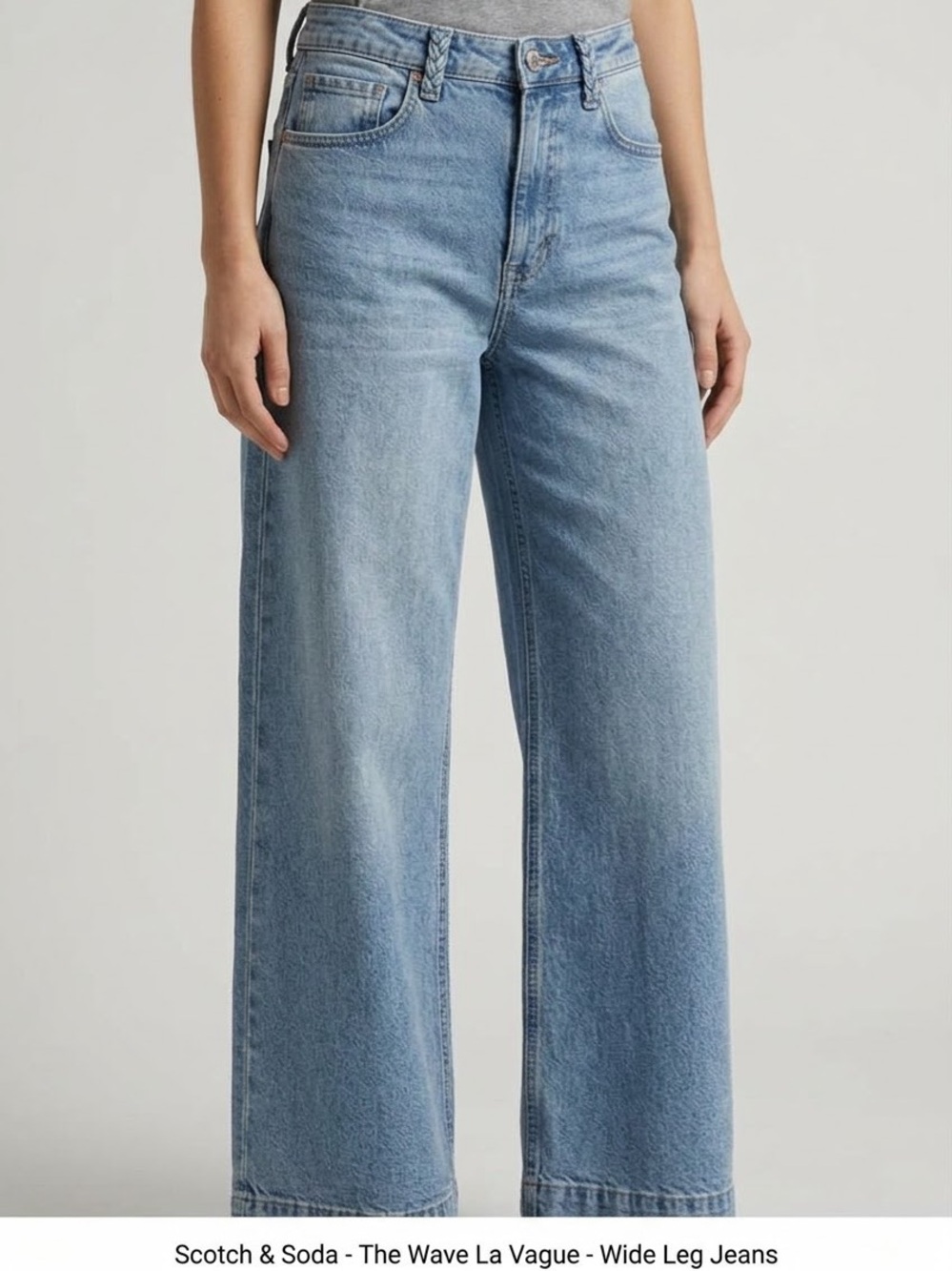 Scotch & Soda High Waist Wide-Leg Light Wash The Wave La Vague Jeans Size 29